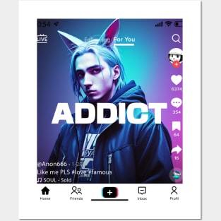 Social Addiction - Design Posters and Art